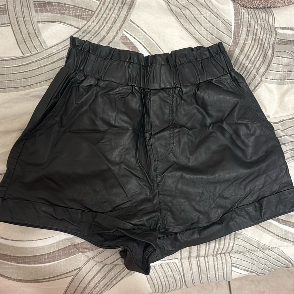 Pleather Shorts